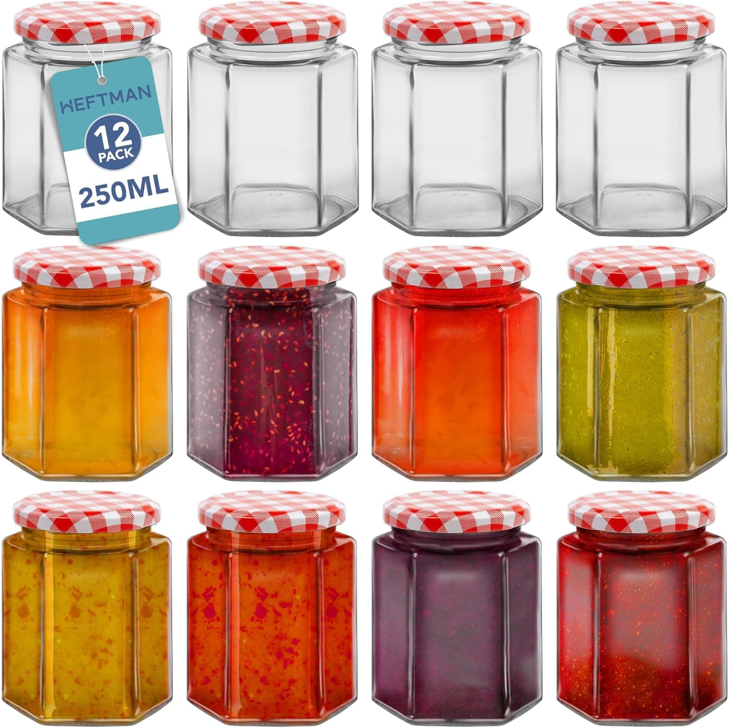 Bocaux confiture 250ml lot de 6