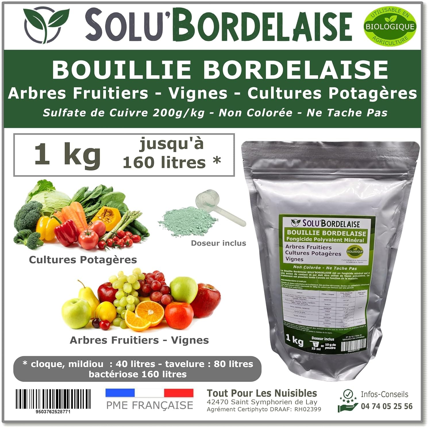 Bouillie bordelaise fongicide cuivre