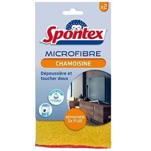 Chamoisine microfibre argenterie