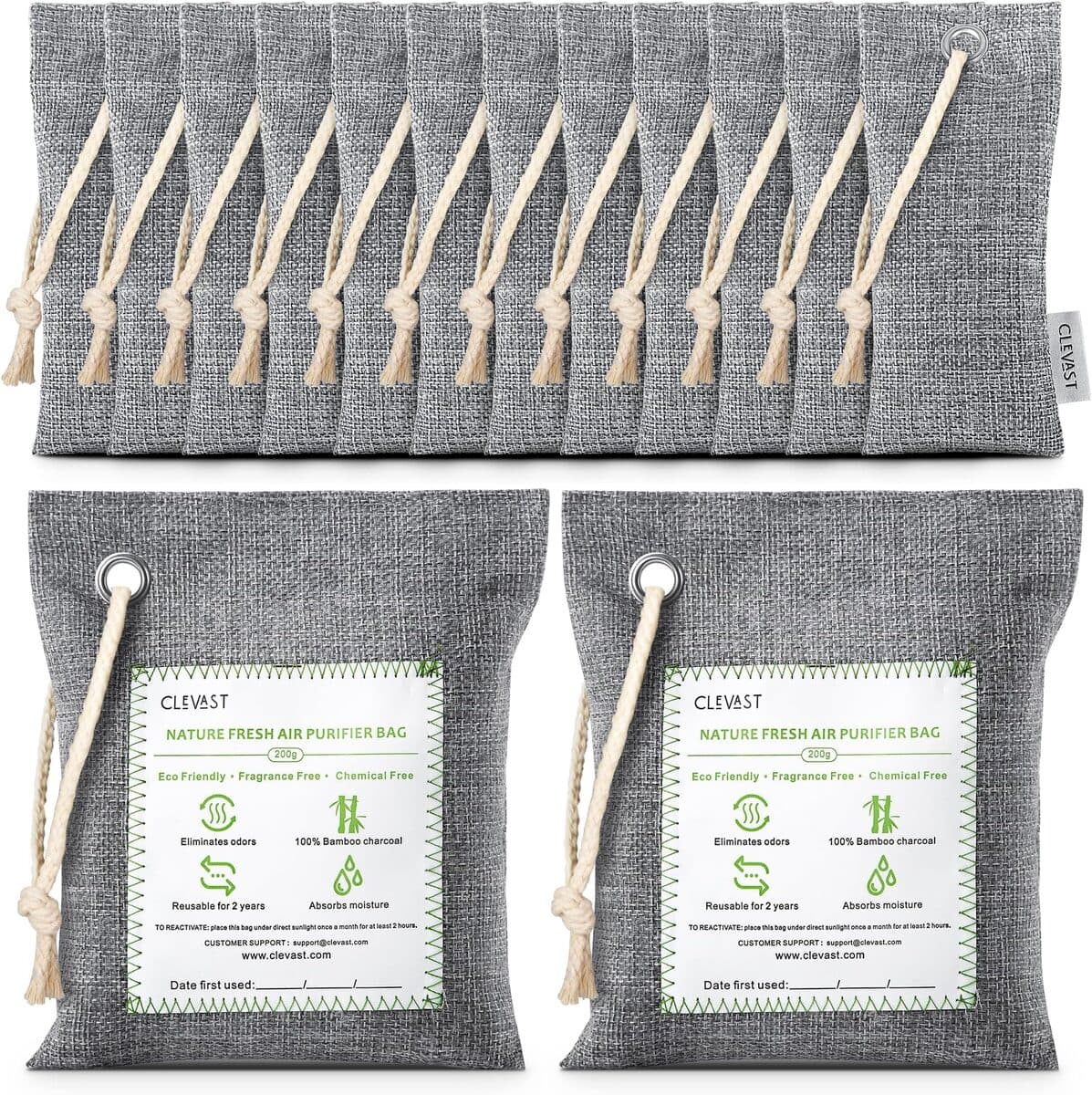Sachets de charbon actif de bambou