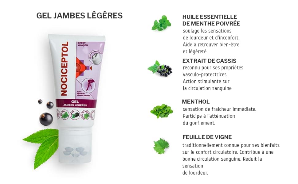 Gel jambes légères menthe cyprès