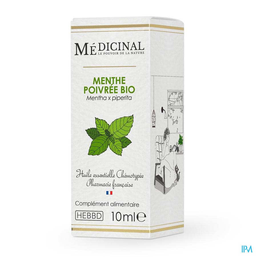 Huile essentielle menthe poivrée bio