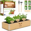 Jardinière herbes aromatiques avec étiquettes