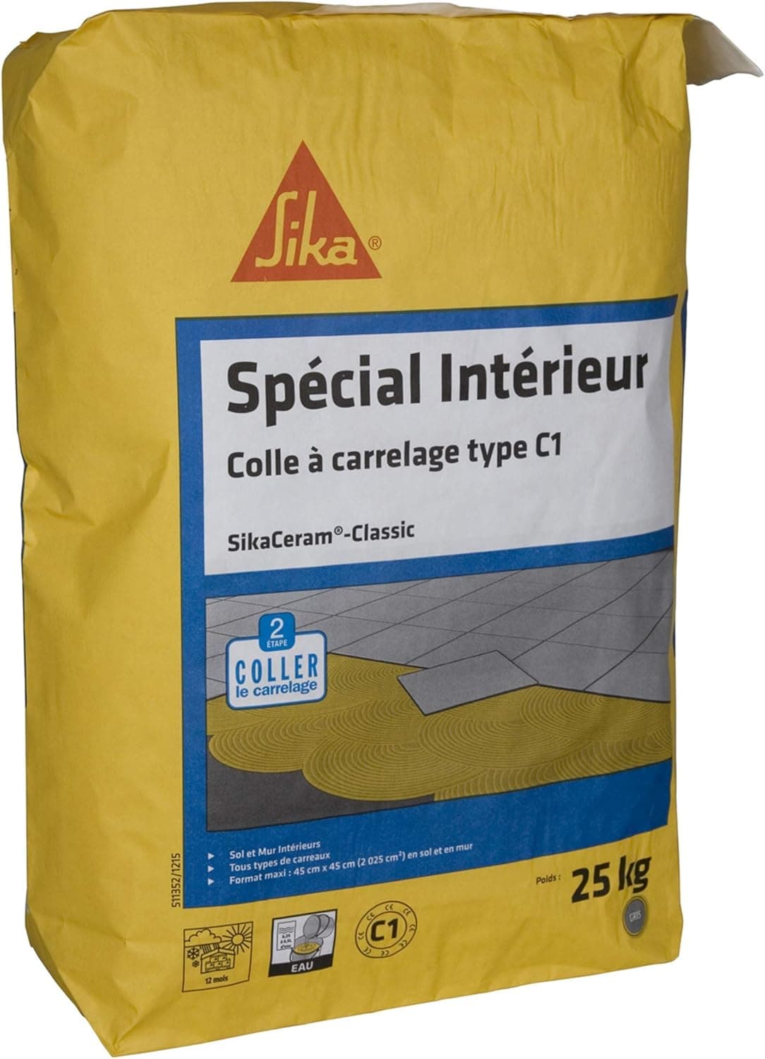 Mortier colle carrelage