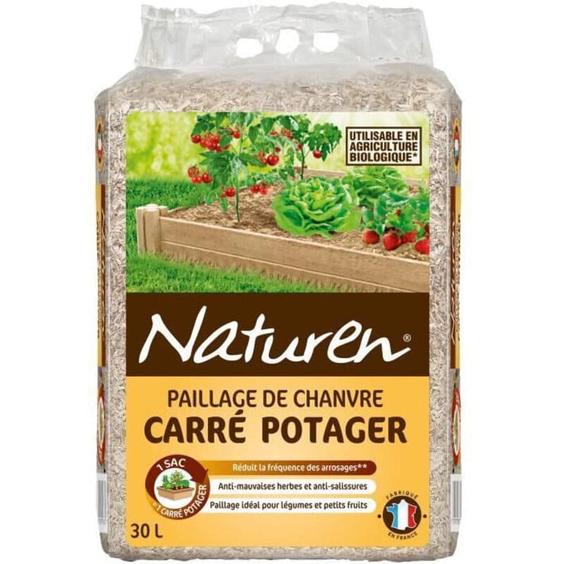Paillage chanvre jardin 100L