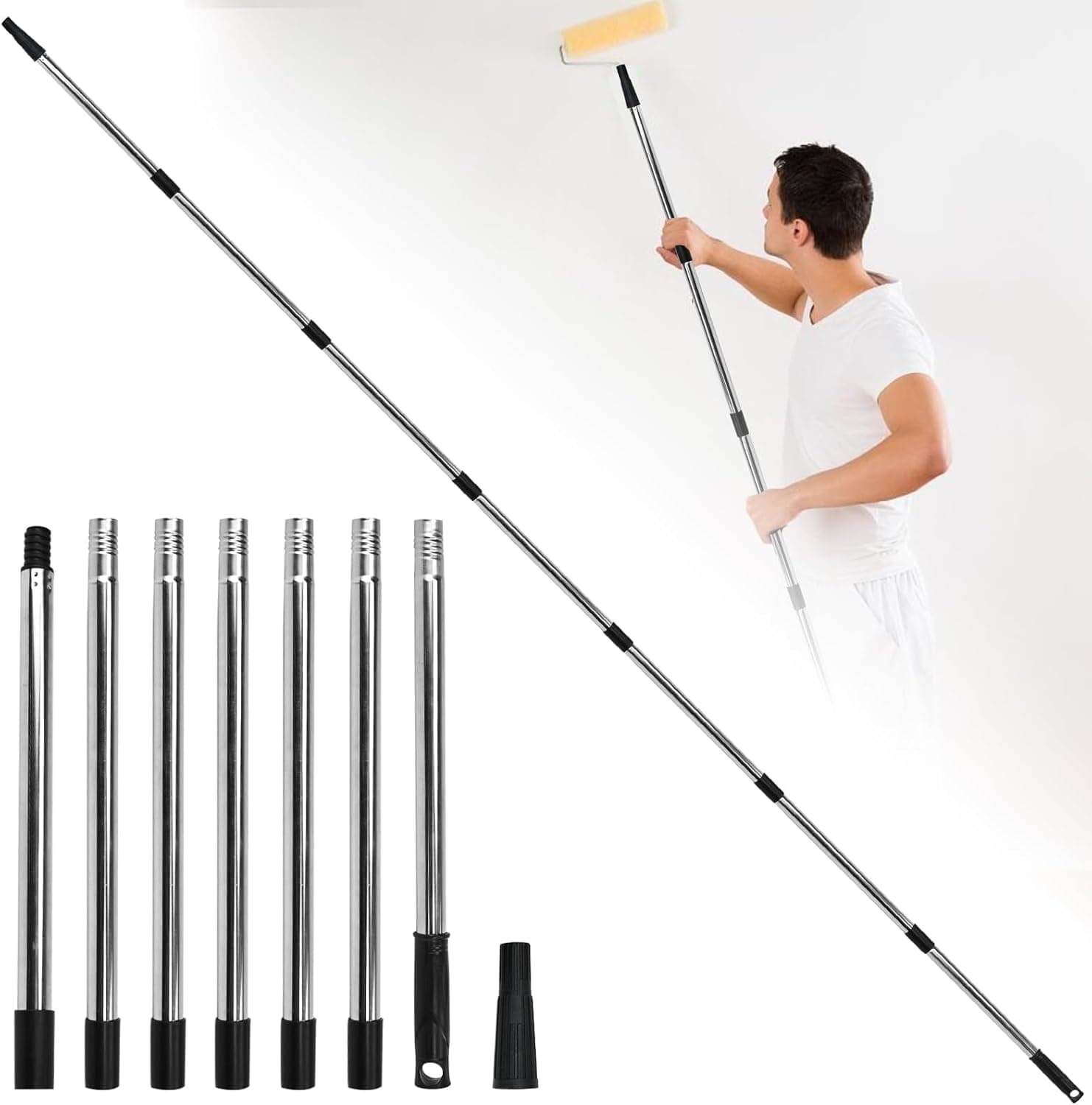 Rallonge télescopique pour rouleau