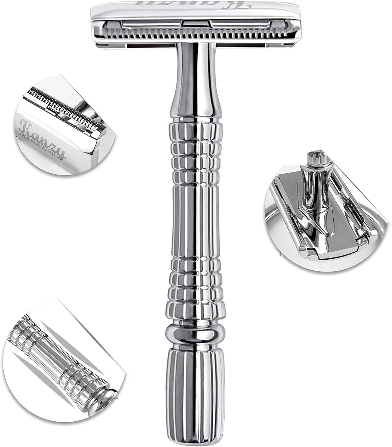 Rasoir de sûreté métal rechargeable