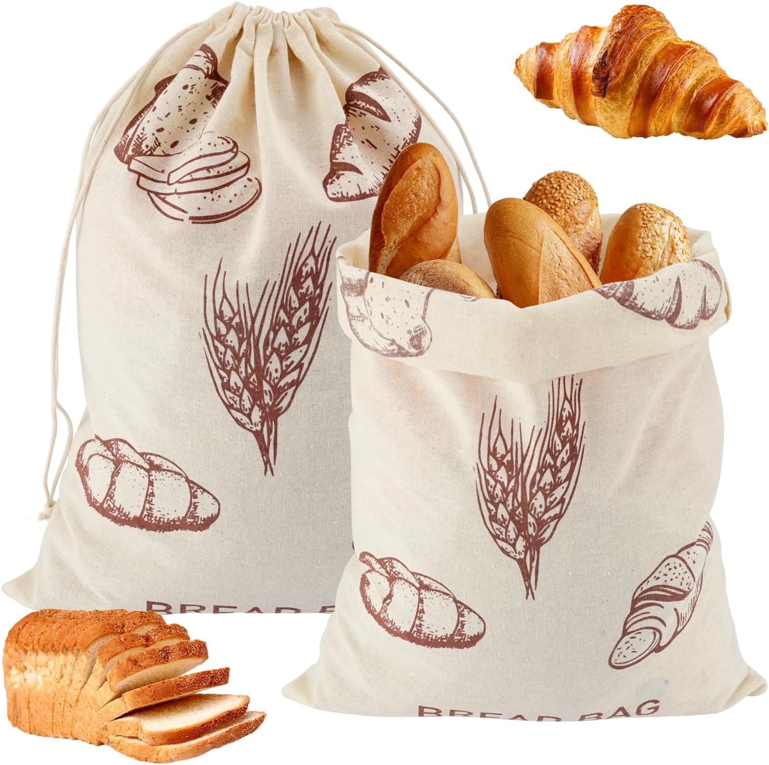 Sac à pain en lin