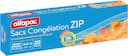 Sacs congélation zip refermables