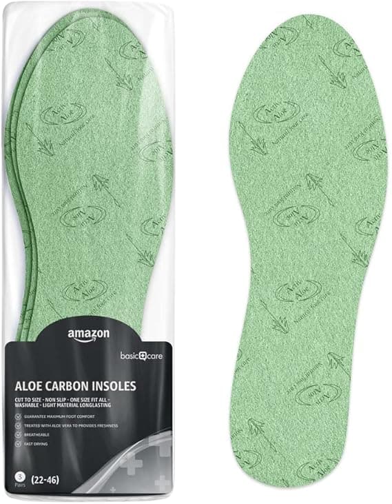 Semelles antibactériennes charbon actif