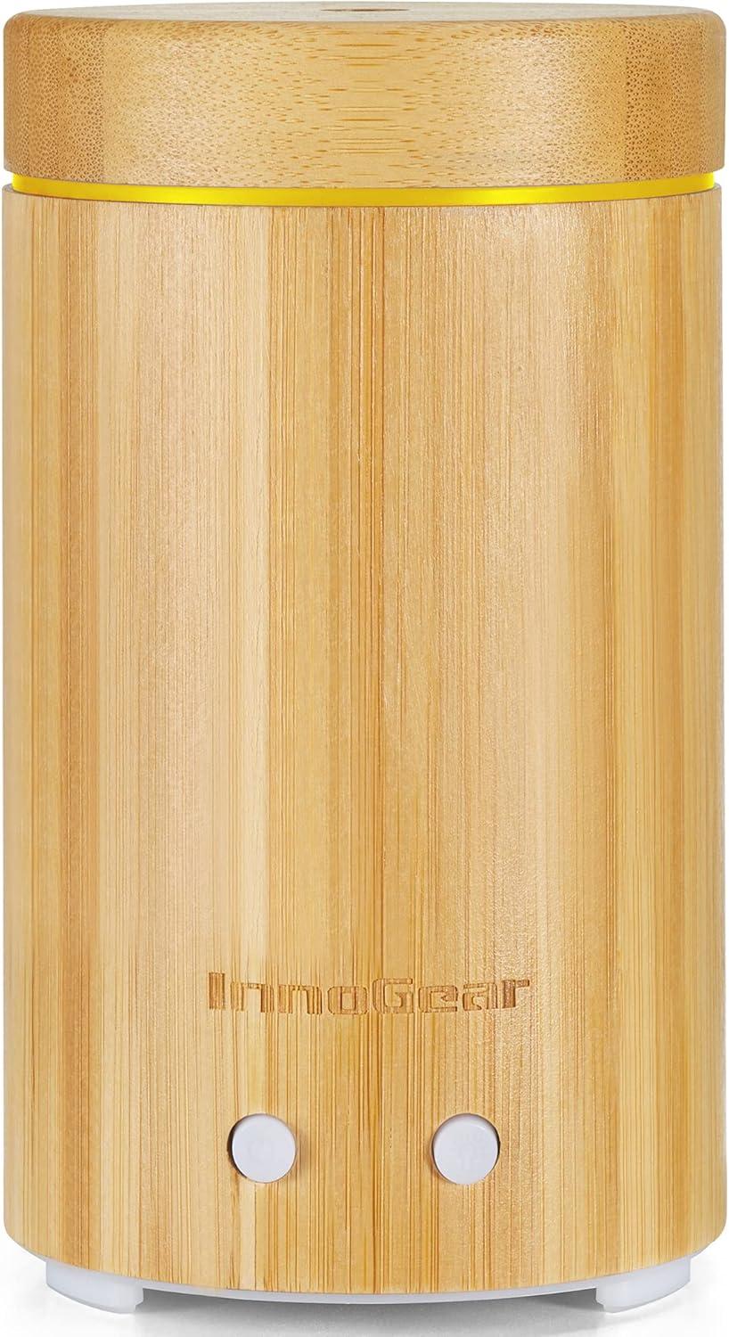 Diffuseur d'huiles essentielles InnoGear en bambou, ultrasonique 160 ml
