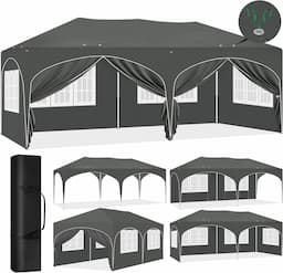 Laneetal Tonnelle de Jardin 3x6 avec fenêtres