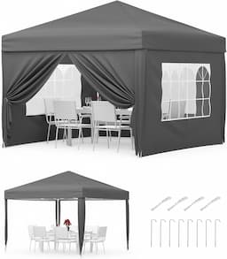 GarveeLife Tonnelle Pliante 3x3 avec 4 parois