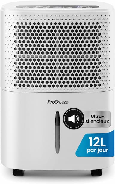 Pro Breeze Déshumidificateur 12L/jour Silencieux