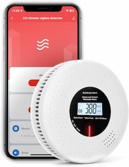 MOES détecteur fumée + CO Zigbee 2-en-1