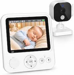 OBVHNUA Babyphone Caméra 2,8" écran IPS
