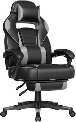 SONGMICS OBG073B03 revêtement PU noir et gris