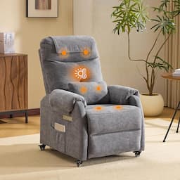 Bonnlo Fauteuil massant (145°, massage 6 points + chauffage, appui-tête)