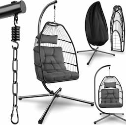 tectake (poly-rotin, 160 kg, pivotant et pliable)