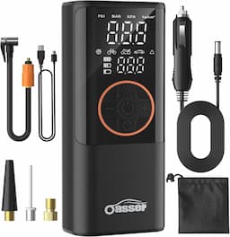 Oasser Gonfleur 6000 mAh cylindre 19 mm (autonomie + rapidité)