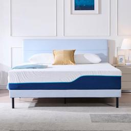 Hiimgo Matelas 140x190 cm Mousse à Mémoire de Forme 20 cm, 7 Zones