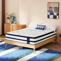 Grbsy Matelas 160x200 hybride mémoire gel et latex, 30,5 cm