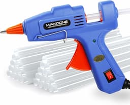 MAXDONE Pistolet à colle 20 W + 30 bâtons 7 mm
