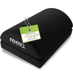 feela Repose-pieds mousse à mémoire de forme, hauteur réglable