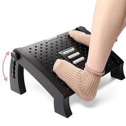 Mkitnvy Repose-pieds ergonomique sous bureau, 6 hauteurs