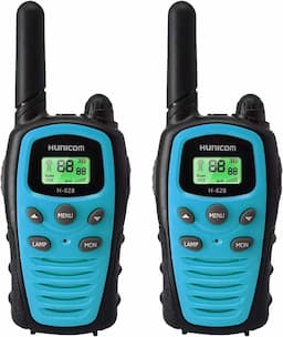 Talkie-Walkie longue portée adultes (VOX mains libres, écran LCD rétroéclairé + lampe)