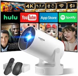 wowlink W210 blanc (WiFi 6, 720p natif, 200 ANSI, Air Remote)