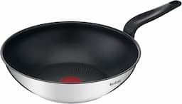 Tefal Primary Wok 28 cm (inox, antiadhésif, Thermo-Signal)