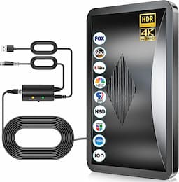 TE-Voze Antenne TNT intérieure (ampli, câble 10 m, 8K/4K)