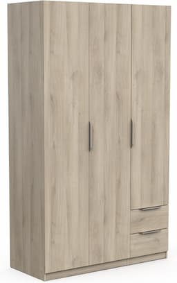 Demeyere - armoire 3 portes chêne Kronberg, 4 niches 2 tiroirs