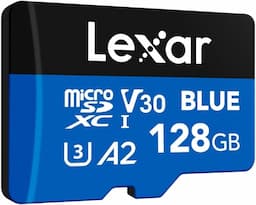 Lexar Blue 128 Go microSDXC (A2, U3, V30, 160 Mo/s)