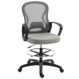 Vinsetto chaise haute de dessin en mesh avec anneau repose-pieds