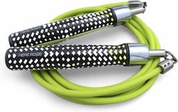 hererope Corde lestée 125 g (câble PVC 6 mm sans nœud, poignées cuir PU)