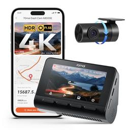 70mai A800SE Dashcam 4K avant + 1080p arrière, GPS