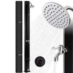 AREBOS Douche solaire 35 L (216 cm, thermomètre, housse de protection)