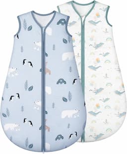 Yukkidds Lot de 2 hiver 1,5 TOG (coton + microfibre)