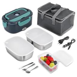 SIUHEN gamelle chauffante 80 W avec 2 récipients inox 1,5 L