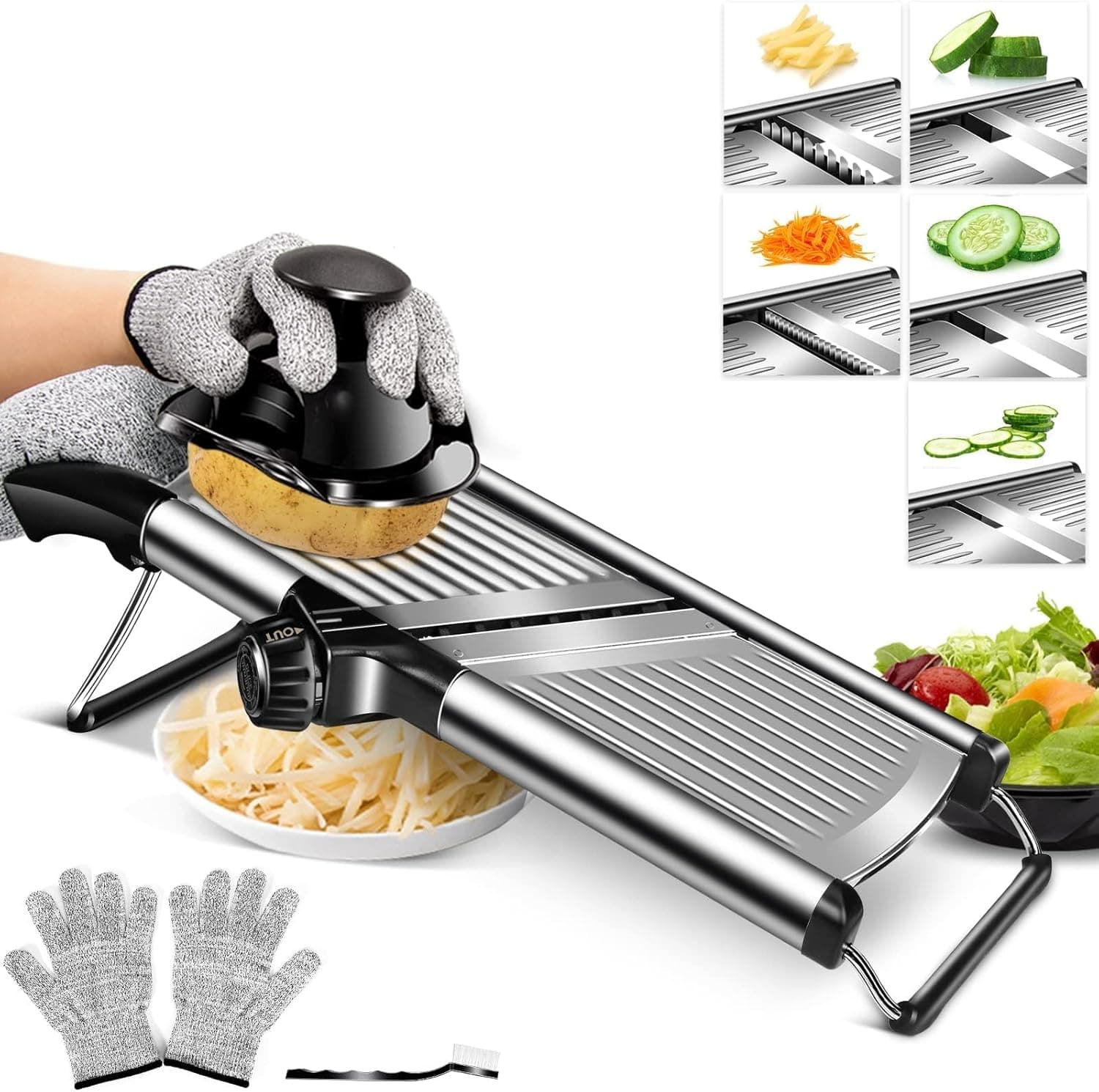 Mandoline de cuisine Masthome 5 lames