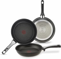 Tefal Expertise (set de 3 poêles alu 21/24/26 cm, renfort titane)
