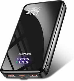 TUXINSUN 20000 mAh 22,5 W (grand écran LCD, 3 sorties)