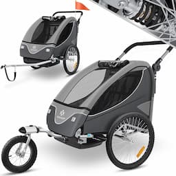 KESSER 2-en-1 40 kg (frein à main, suspension, jogger)