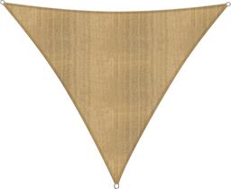 Lumaland Voile d'ombrage triangulaire HDPE 4 x 4 x 4 m avec cordes