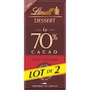 Chocolat pâtissier 70% cacao 500g