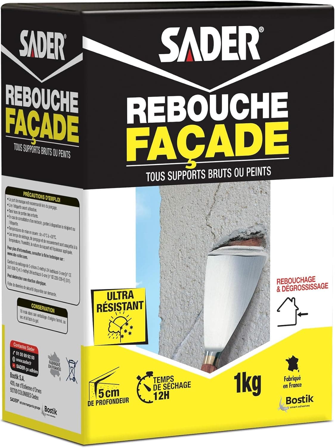 Enduit de rebouchage en poudre