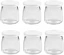 Lot de pots en verre avec couvercle 200ml