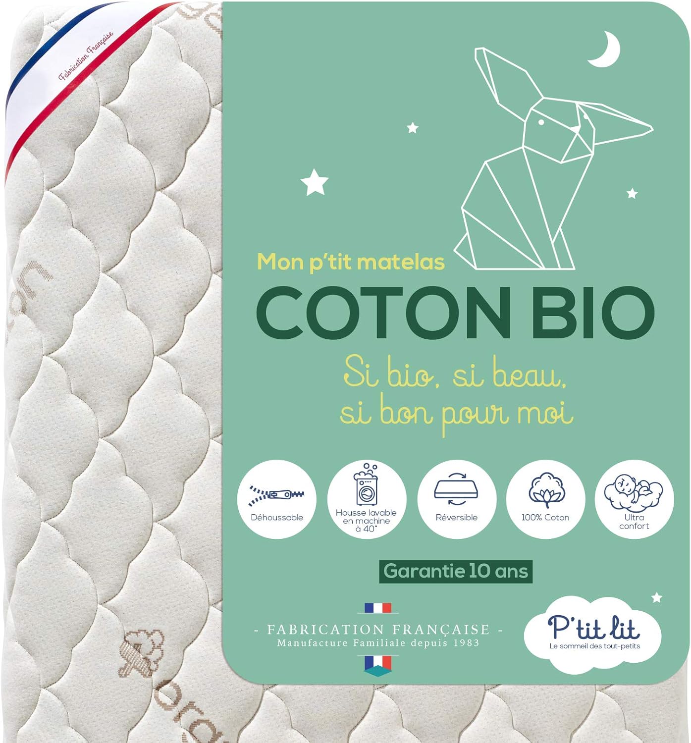 P'TIT LIT Coton Bio (12 cm)